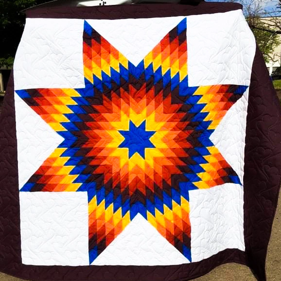Star Quilt (image 2) by Florentine Blue Thunder. (Image Courtesy of Artist.)